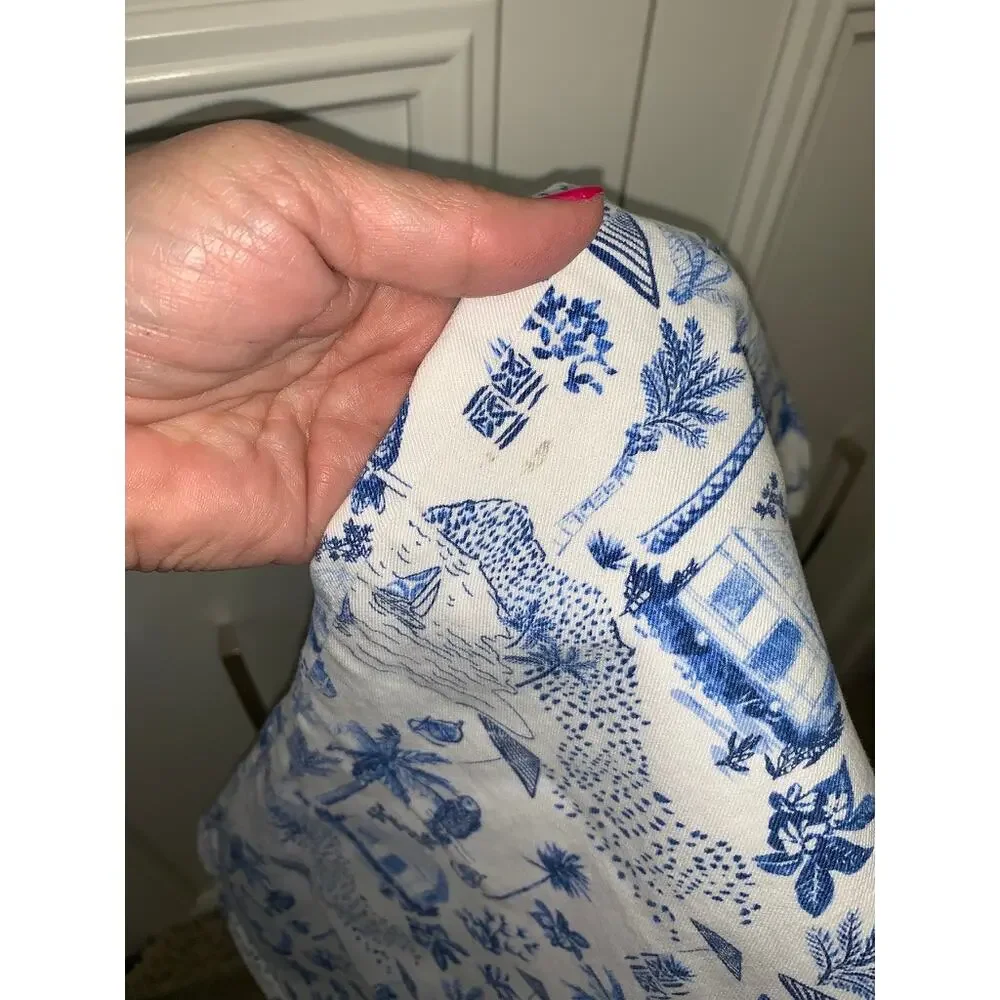 Tommy Bahama‎ Women's Beach Hut Print Cropped Jeans Size 31x24 Multicolor